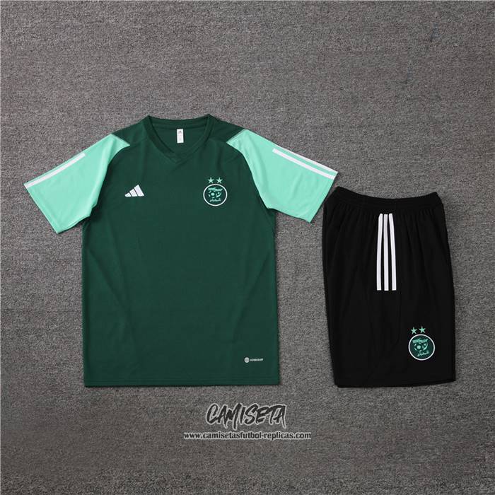 Chandal del Argelia 2023-2024 Manga Corta Verde - Pantalon Corto